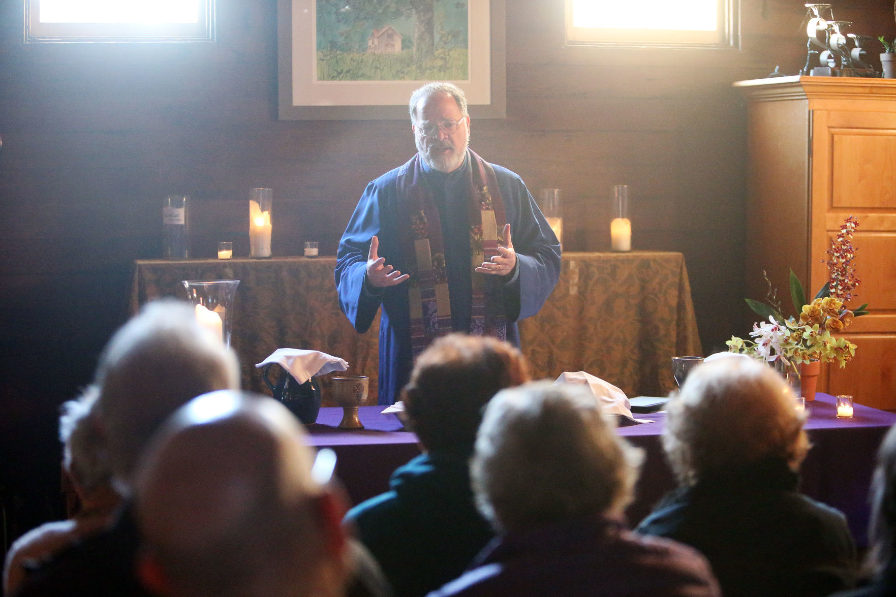 Easter sunrise service at the White Barn